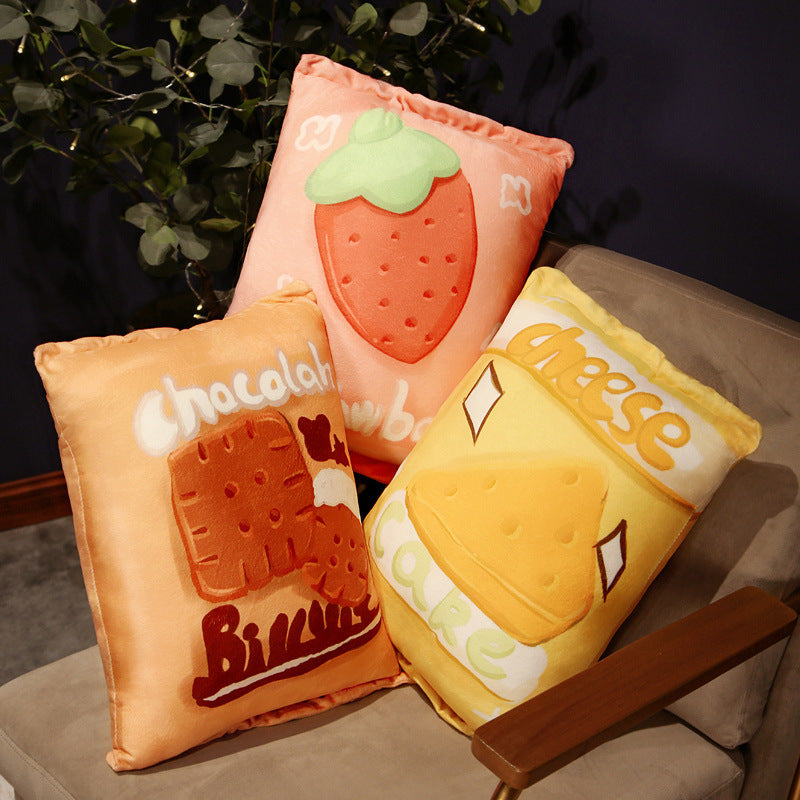 Pillow Cartoon Fruit Snack Double-sided Printing Cushion