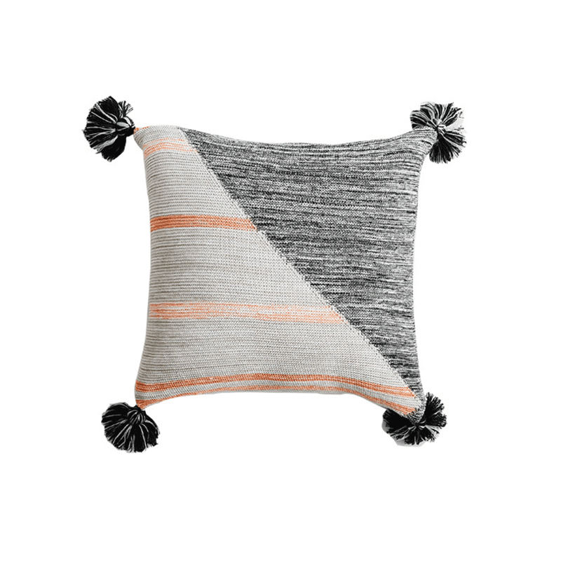 Black and white Moroccan style pillowcase