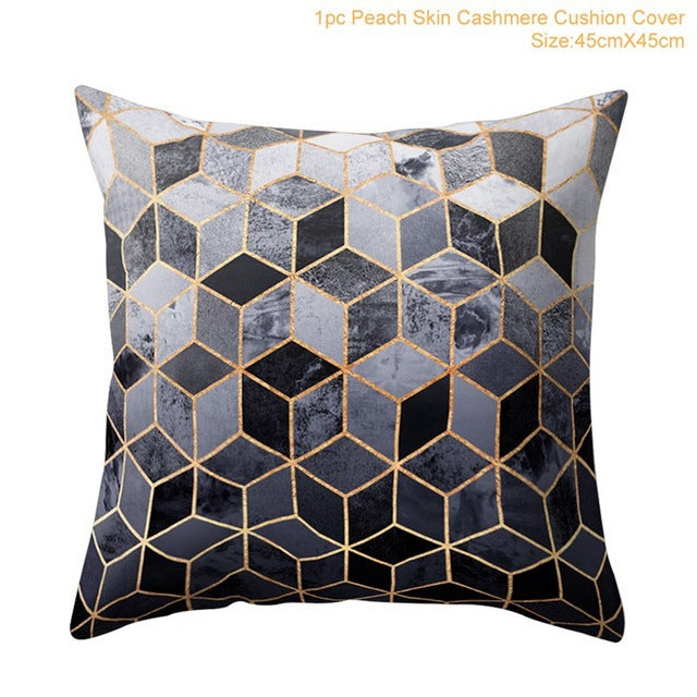 Home Car Sofa Simple Fashion Print Pillow Cover