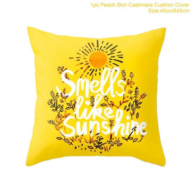 Home Car Sofa Simple Fashion Print Pillow Cover