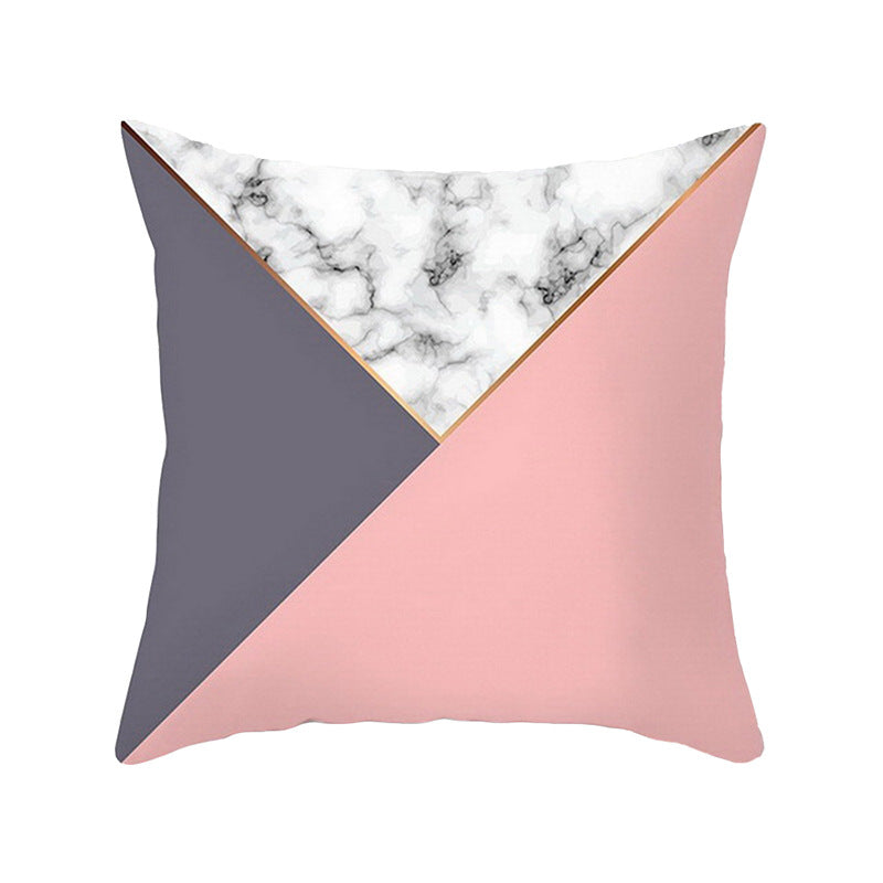 Home Car Sofa Simple Fashion Print Pillow Cover