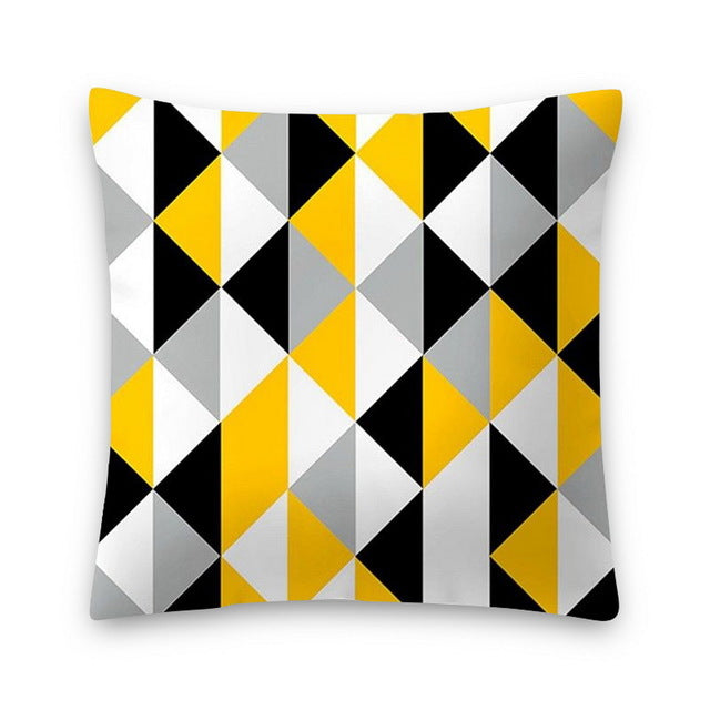 Home Car Sofa Simple Fashion Print Pillow Cover