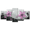 Abstract Gorgeous Flower 5 Piece Canvas Wall Art Poster Print Home Decor