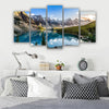 5 Piece Canvas Wall Arts Moraine Lake And Mountain Living Room Modular Modern Picture Home Decor