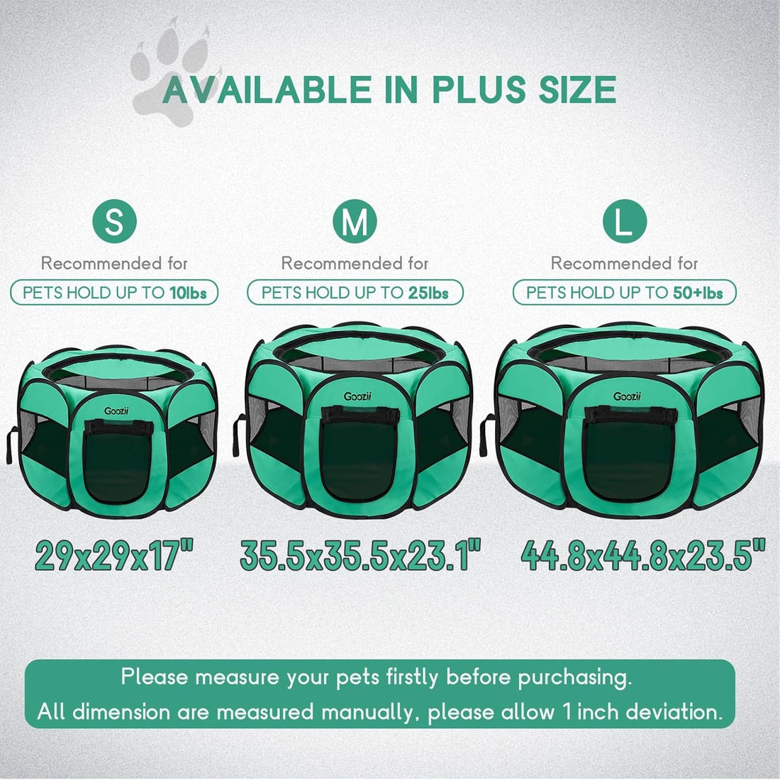 Goozii Foldable Pet Playpen