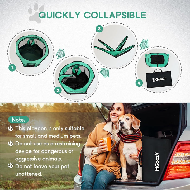 Goozii Foldable Pet Playpen